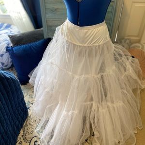 Three tier ballgown slip